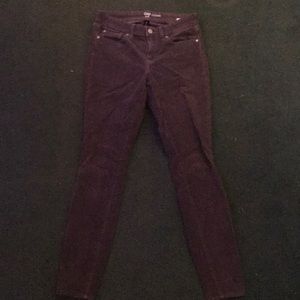 skinny corduroy pants, gray/ash brown